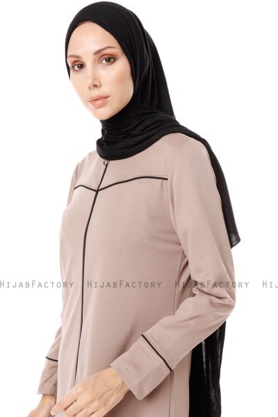 Lylah - Abaya Taupe - Miss Cazibe