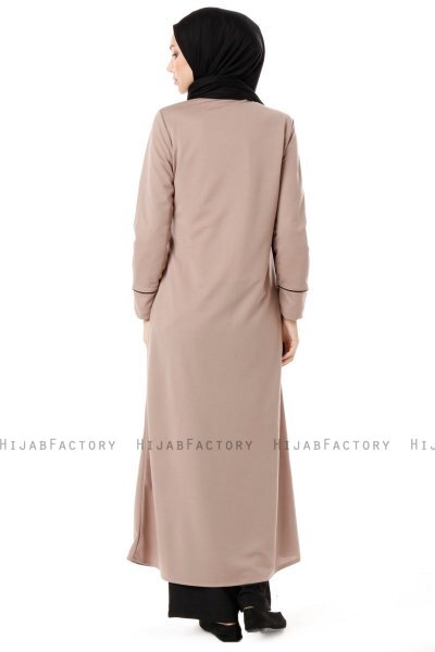 Lylah - Abaya Taupe - Miss Cazibe