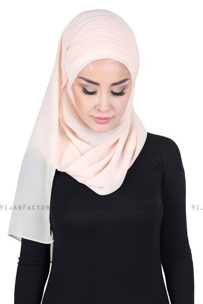 Malin - Hijab Chiffon Práctico Beige