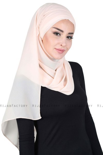 Malin - Hijab Chiffon Práctico Beige