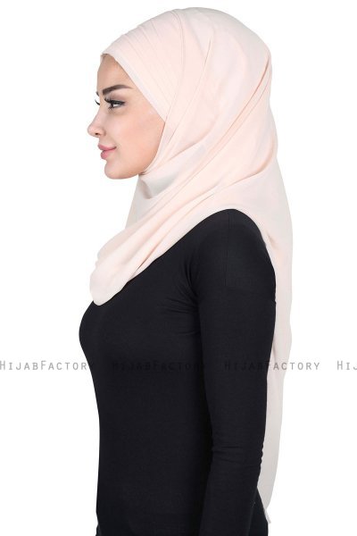 Malin - Hijab Chiffon Práctico Beige