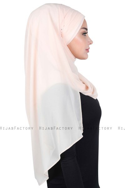 Malin - Hijab Chiffon Práctico Beige