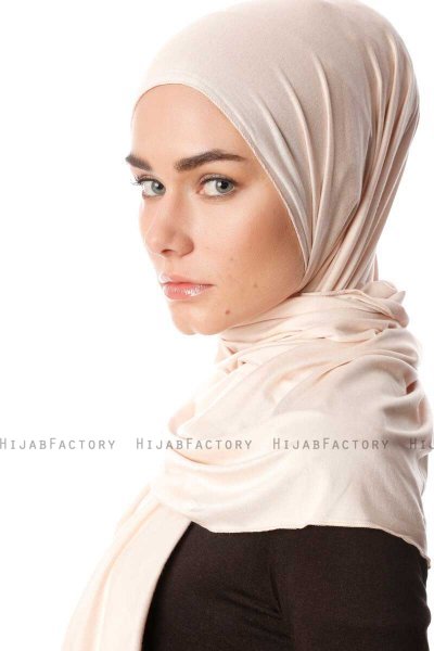 Melek - Hijab Jersey Premium Beige - Ecardin