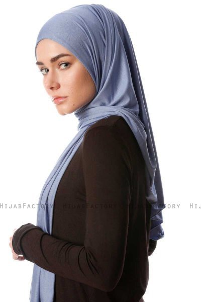 Melek - Hijab Jersey Premium Índigo - Ecardin