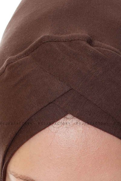 Mia - Hijab Al Amira Marrón One-Piece - Ecardin