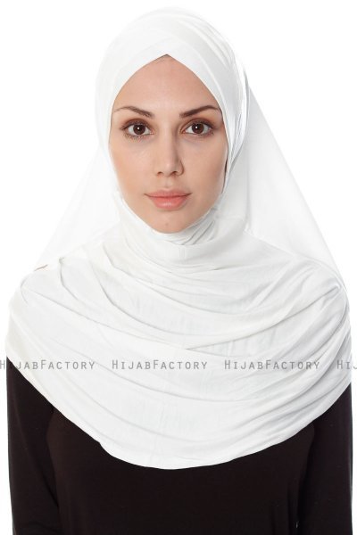 Mia - Hijab Al Amira Crema One-Piece - Ecardin
