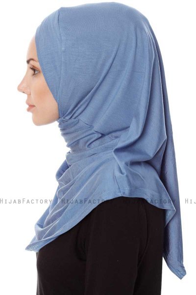 Mia - Hijab Al Amira Índigo One-Piece - Ecardin