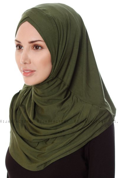 Mia - Hijab Al Amira Caqui One-Piece - Ecardin