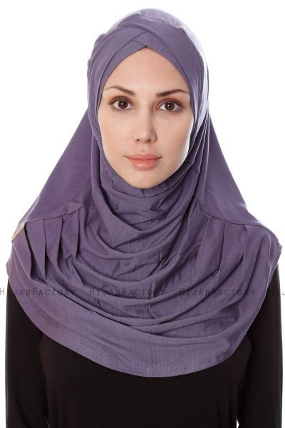 Mia - Hijab Al Amira Púrpura One-Piece - Ecardin