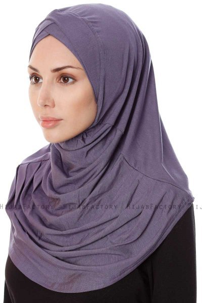 Mia - Hijab Al Amira Púrpura One-Piece - Ecardin
