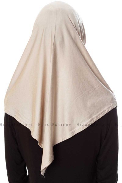Mia - Hijab Al Amira Taupe Claro One-Piece - Ecardin