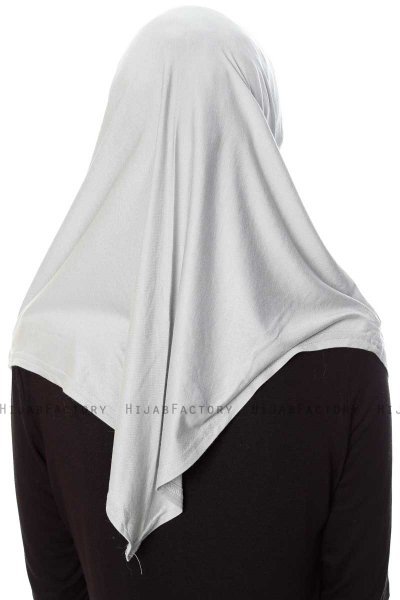 Mia - Hijab Al Amira Gris Claro One-Piece - Ecardin