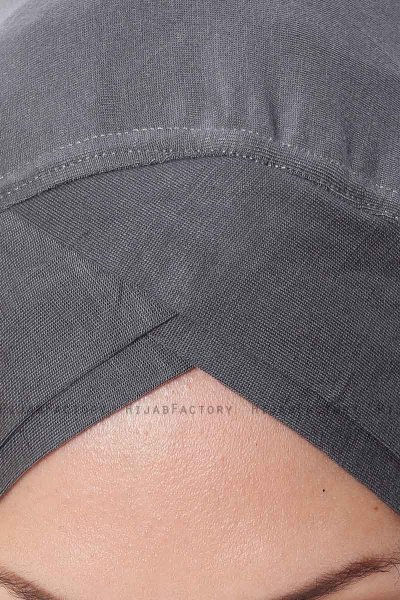 Mia - Hijab Al Amira Gris Oscuro One-Piece - Ecardin