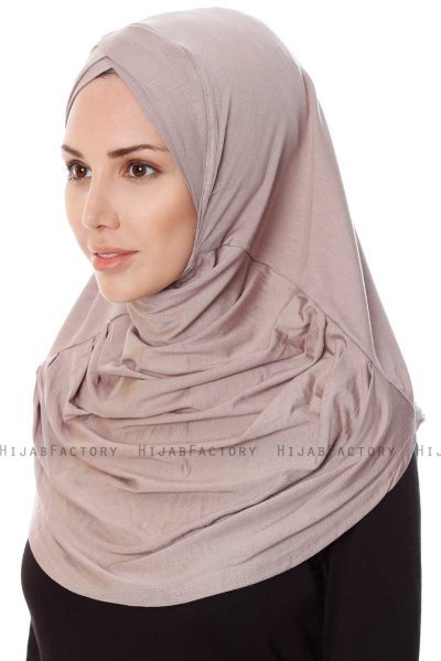 Mia - Hijab Al Amira Piedra Gris One-Piece - Ecardin