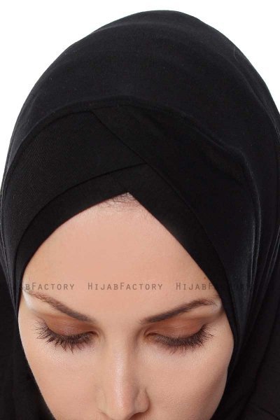 Mia - Hijab Al Amira Negro One-Piece - Ecardin