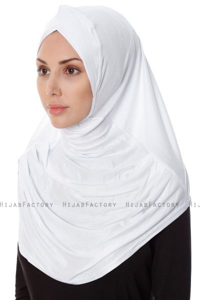 Mia - Hijab Al Amira Blanco One-Piece - Ecardin