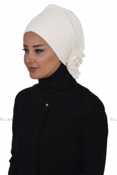 Monica - Turbante De Algodón Blanco - Ayse Turban