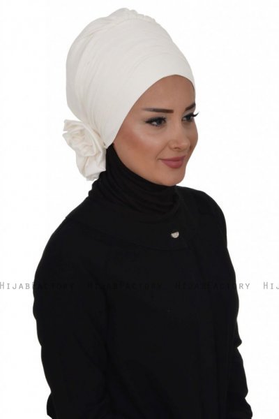 Monica - Turbante De Algodón Blanco - Ayse Turban