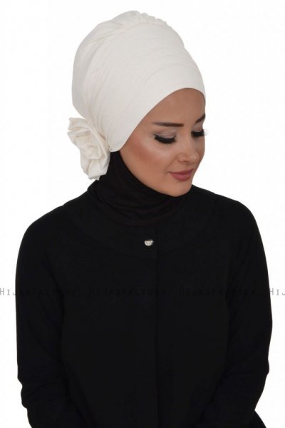 Monica - Turbante De Algodón Blanco - Ayse Turban