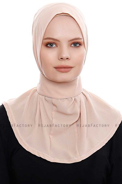 Narin - Hijab Crepe One-Piece Práctico Beige
