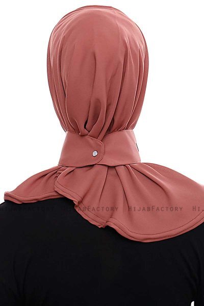 Narin - Hijab Crepe One-Piece Práctico Clay