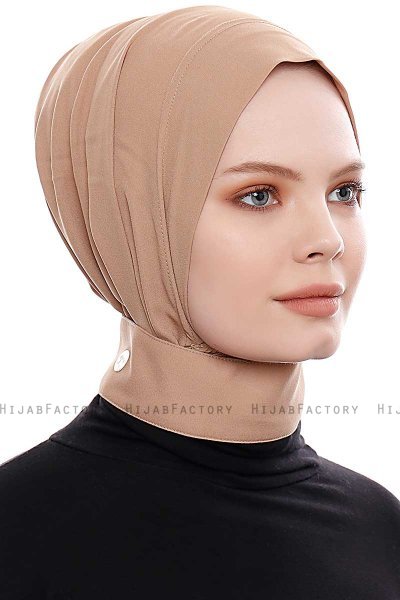 Narin - Hijab Crepe One-Piece Práctico Gold