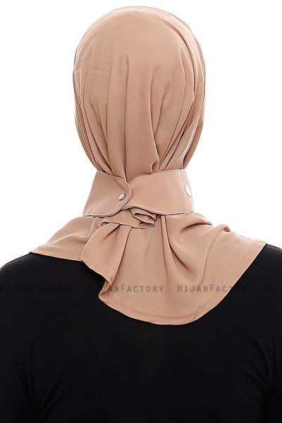 Narin - Hijab Crepe One-Piece Práctico Gold