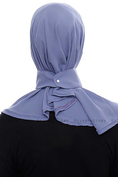 Narin - Hijab Crepe One-Piece Práctico Índigo
