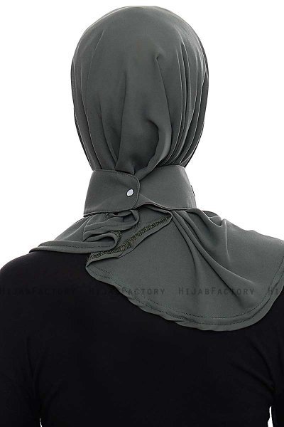 Narin - Hijab Crepe One-Piece Práctico Caqui