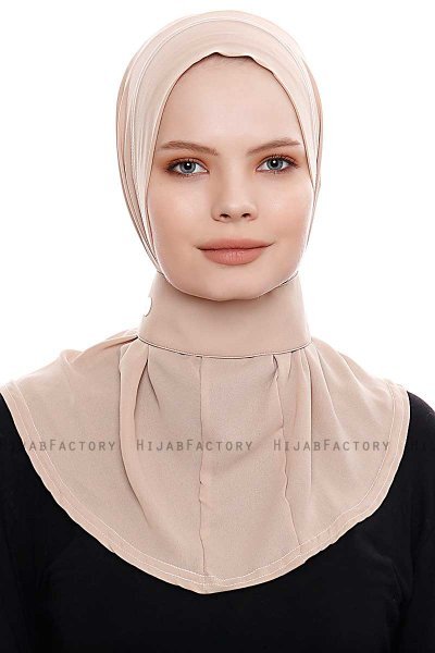 Narin - Hijab Crepe One-Piece Práctico Caramelo Ligero