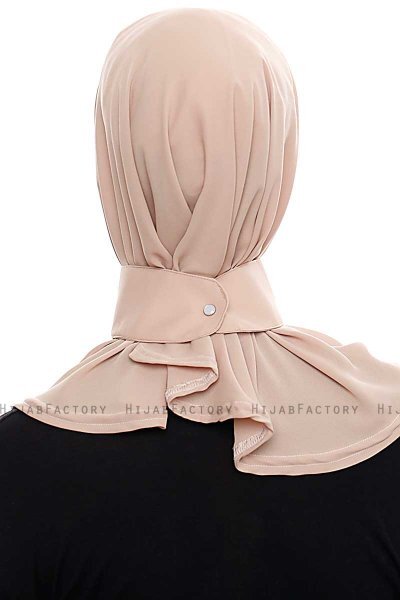 Narin - Hijab Crepe One-Piece Práctico Caramelo Ligero