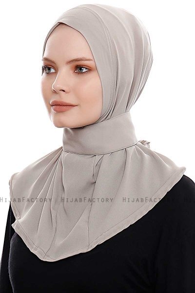 Narin - Hijab Crepe One-Piece Práctico Arena
