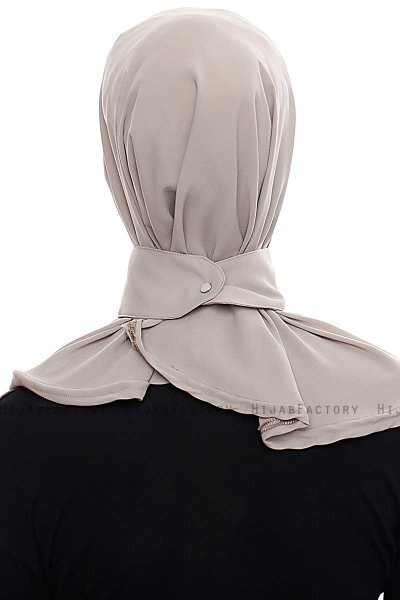 Narin - Hijab Crepe One-Piece Práctico Arena