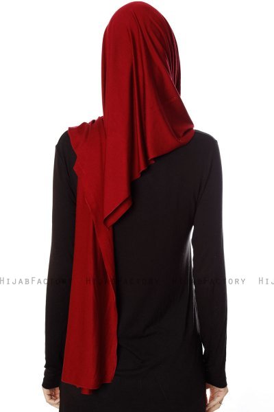 Naz - Hijab One-Piece Práctico Burdeos & Crema - Ecardin
