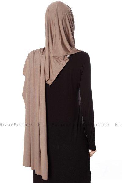 Naz - Hijab One-Piece Práctico Taupe Oscuro & Taupe Claro - Ecardin