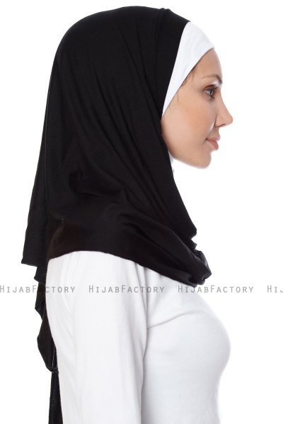 Naz - Hijab One-Piece Práctico Negro & Blanco - Ecardin