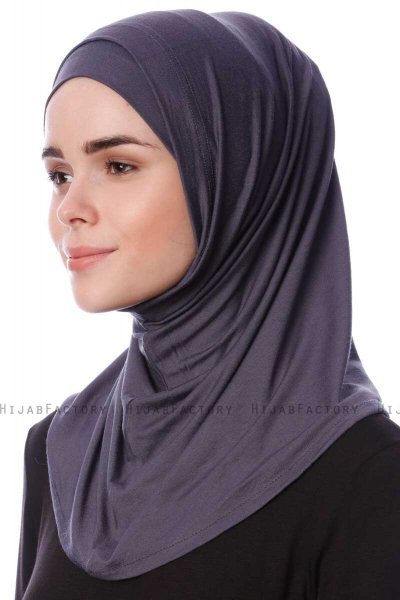 Nehir - Hijab 2-Piece Al Amira Gris Oscuro