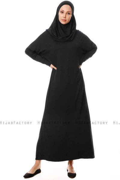 Nisa - Vestido De Oracion Negro - Miss Halima