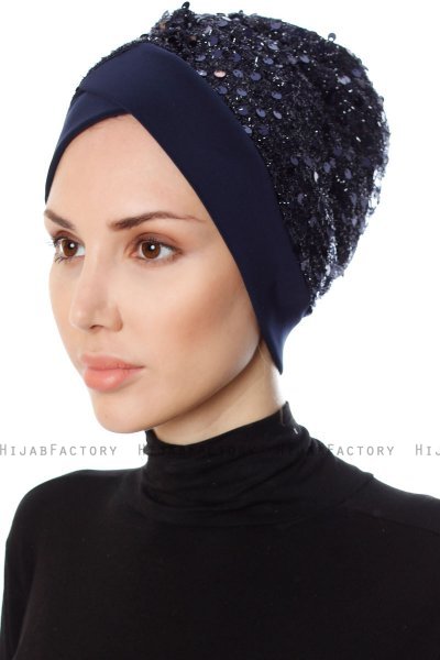 Nurten - Turbante Azul Marino