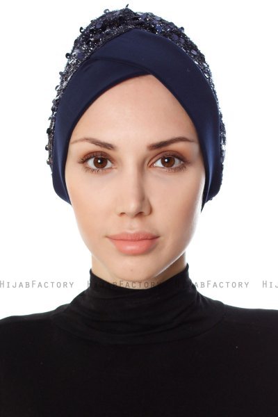 Nurten - Turbante Azul Marino