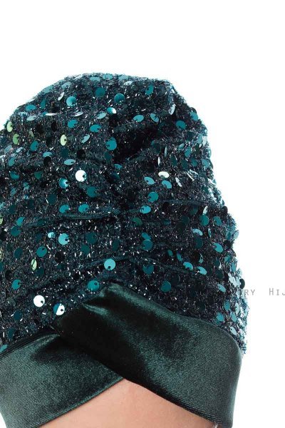 Nurten - Turbante Verde Oscuro