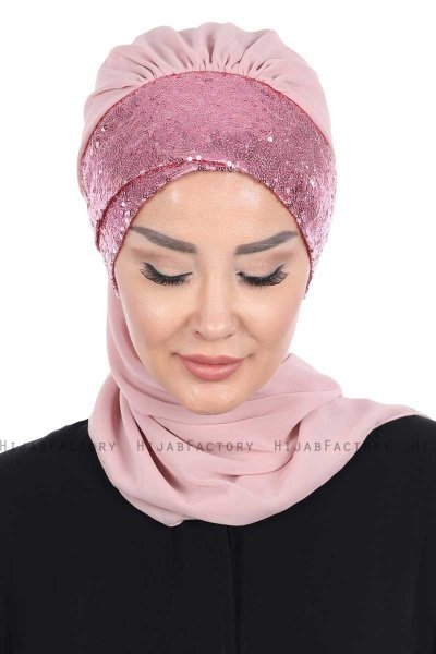 Olga - Hijab Práctico Rosa De Antaño & Rosa De Antaño