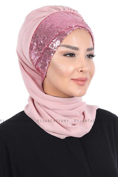 Olga - Hijab Práctico Rosa De Antaño & Rosa De Antaño