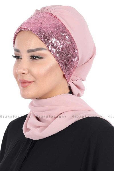 Olga - Hijab Práctico Rosa De Antaño & Rosa De Antaño