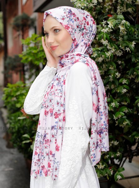 Pariza - Hijab Estampado Rosado