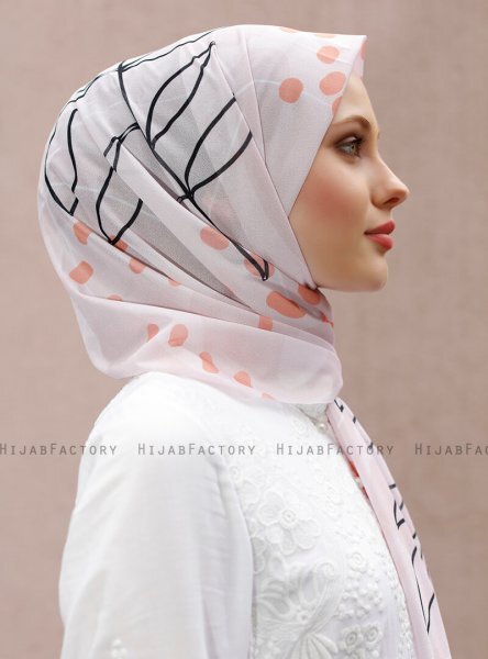 Pariza - Hijab Estampado Rosa De Antaño