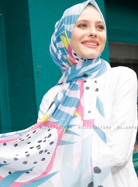 Pariza - Hijab Estampado Turquesa