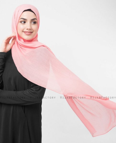 Peach Bud - Rosa Viskos Hijab 5HA32g