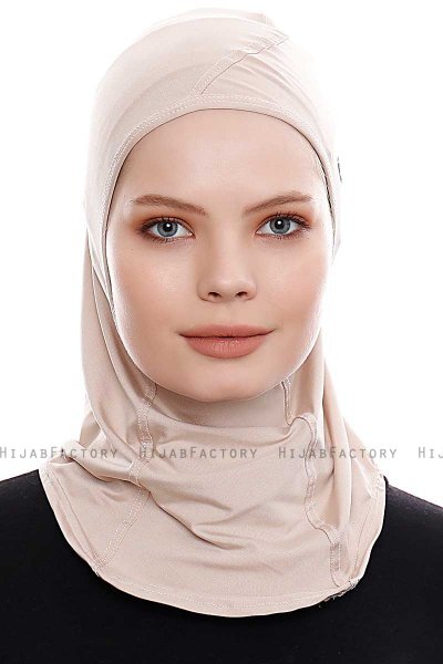 Pinar - Hijab Sport Taupe Claro - Ecardin