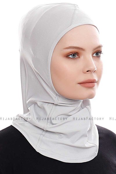 Pinar - Hijab Sport Gris Claro - Ecardin